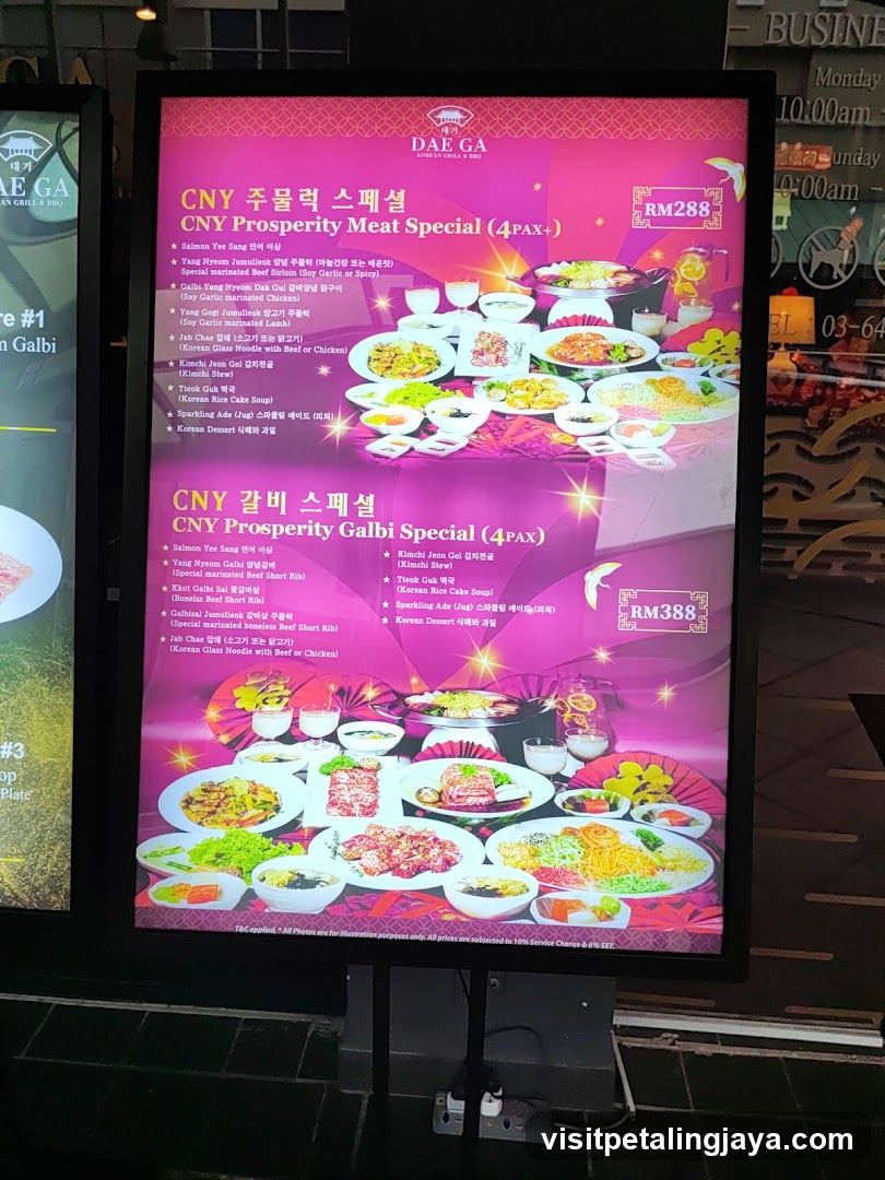 CNY Prosperity Meal Specials