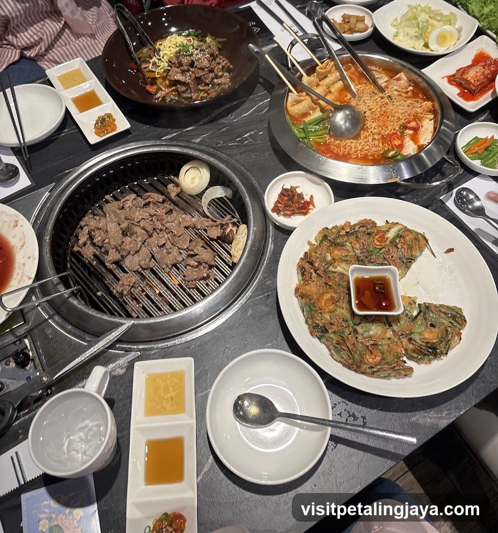 Korean BBQ Table Spread