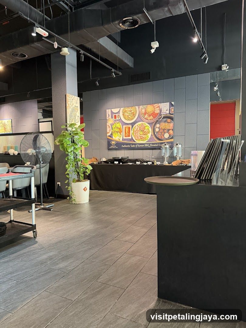 Restaurant Interior with Buffet Setup