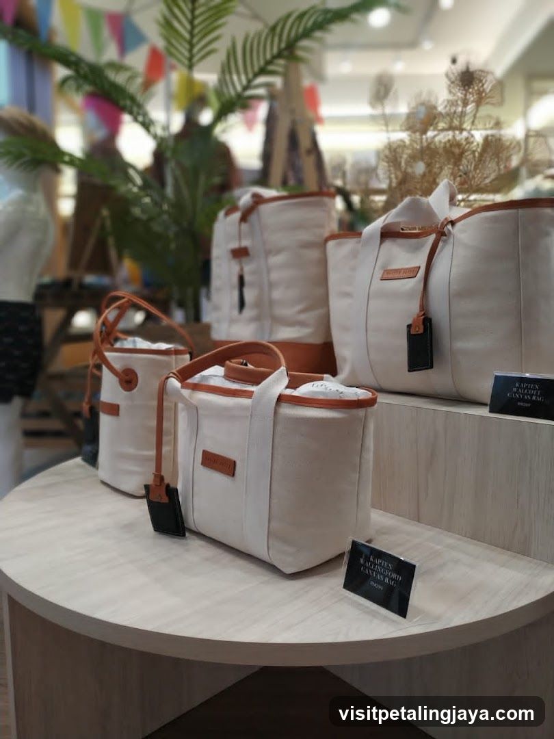 BAG DISPLAY IN RETAIL STORE