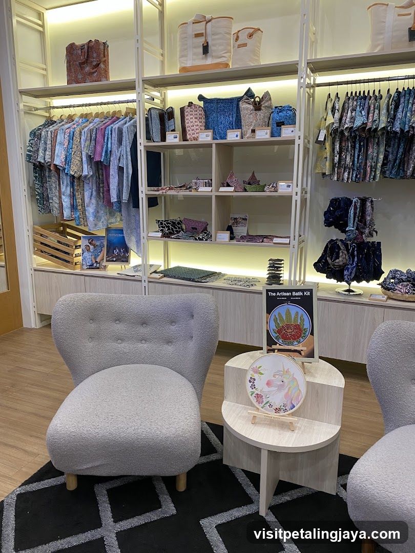 Interior of a boutique store