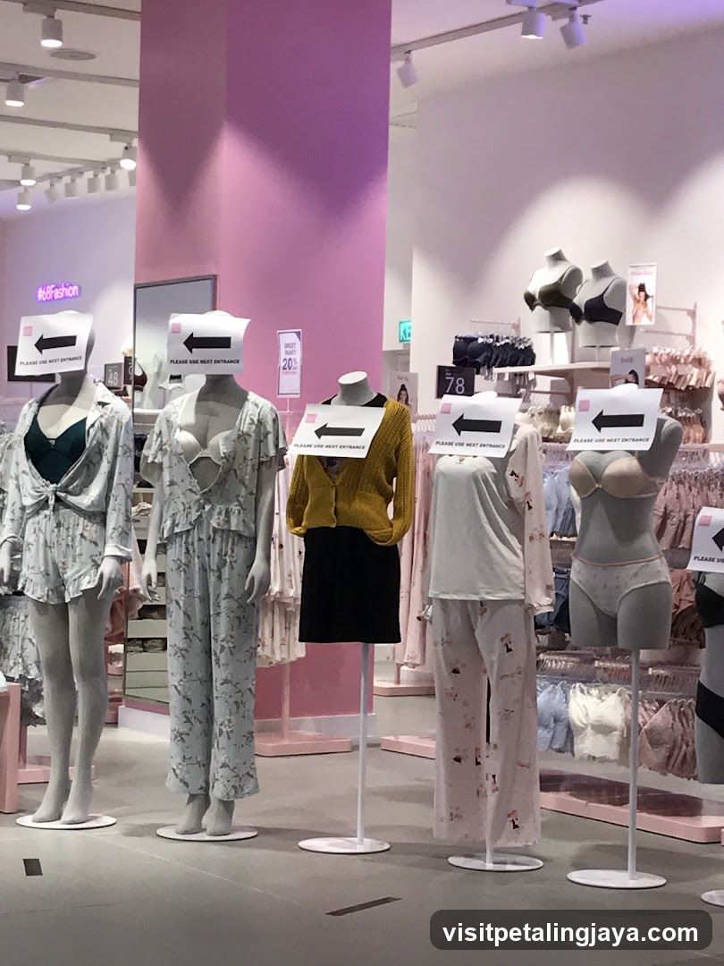 Pajama and Lingerie Display