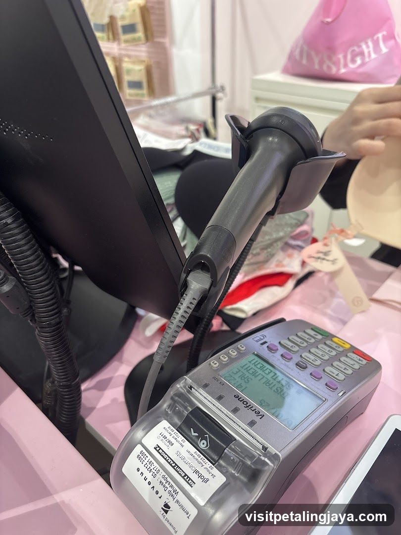 Checkout Counter with Payment Terminal