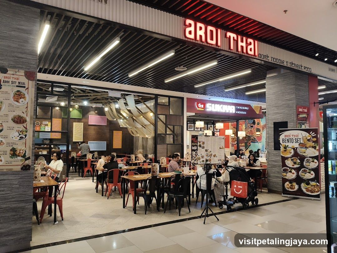 Food Court Interior with Aroi Thai and Sukka