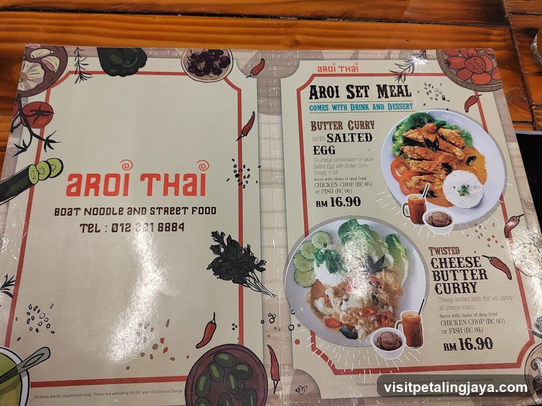 Aroi Thai Menu