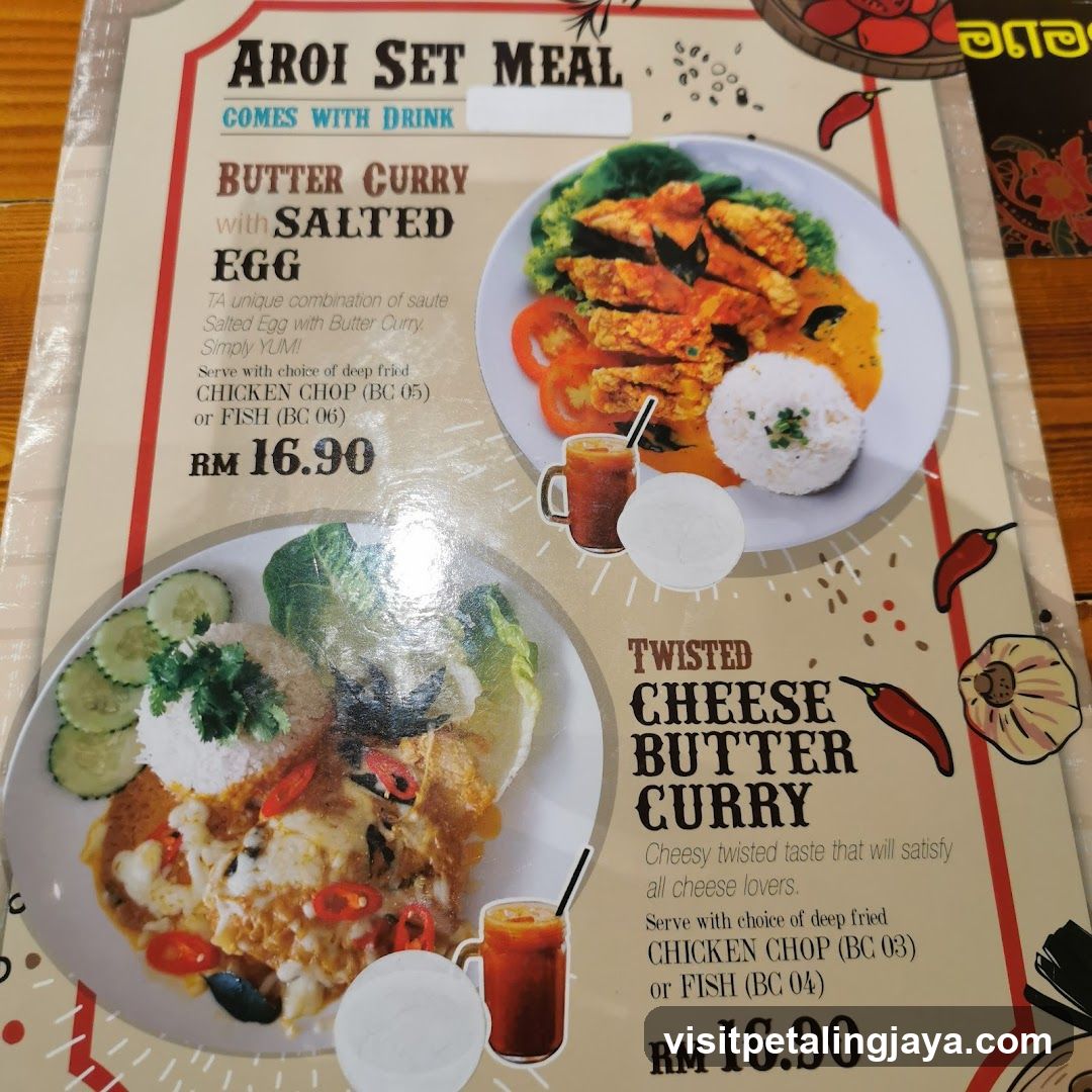 Aroi Set Meal Menu