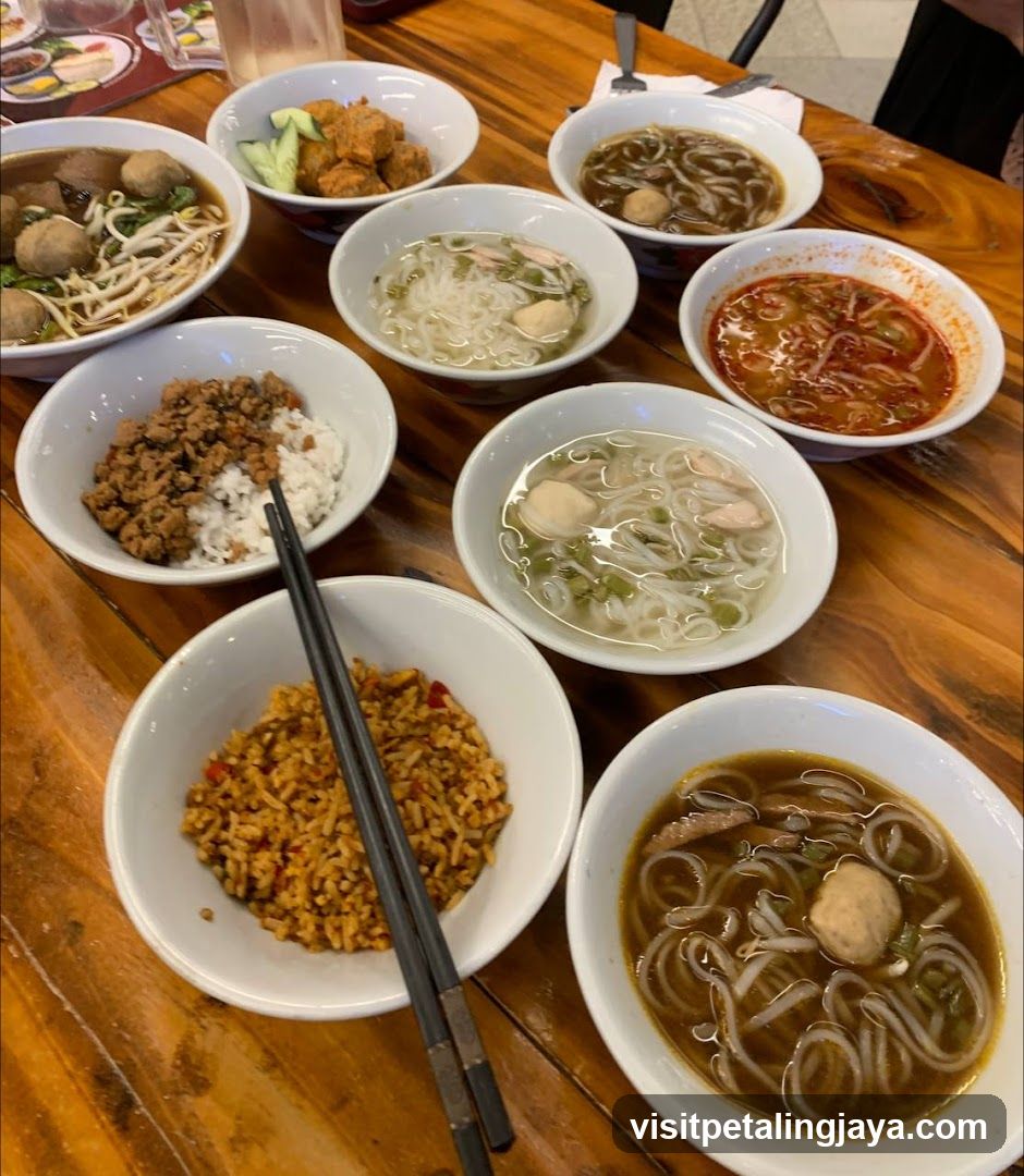 Bowl of Noodles and Rice