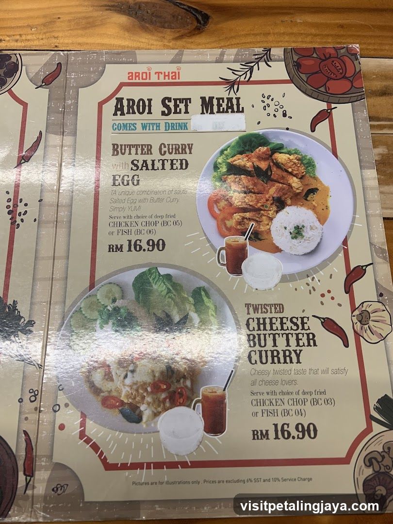 Aroi Thai Menu
