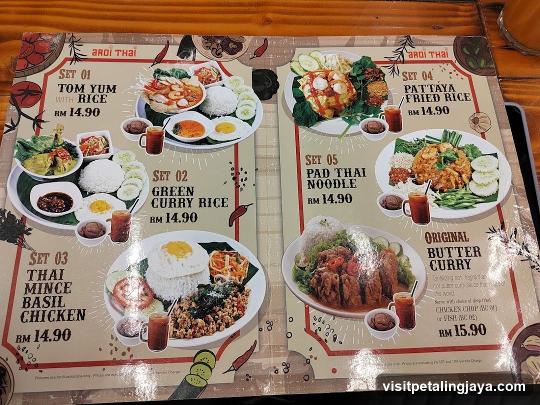 Aroi Thai Menu