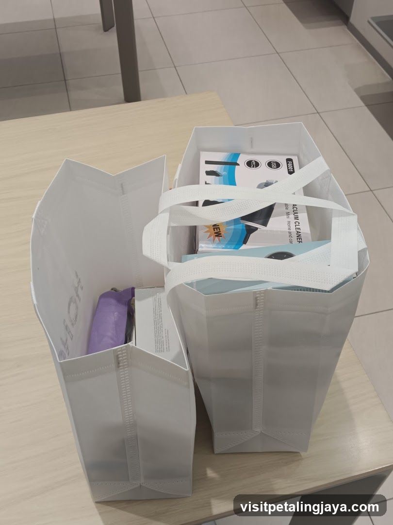 Shopping Bags with Products