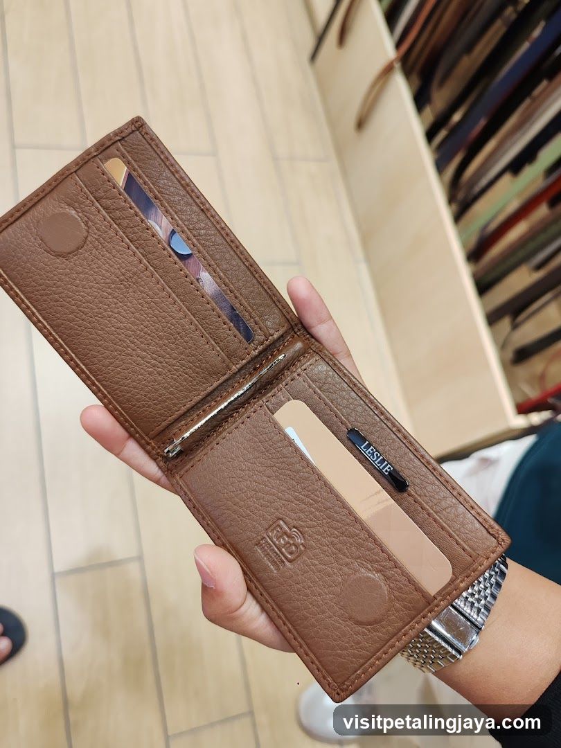 Brown Leather Wallet Interior