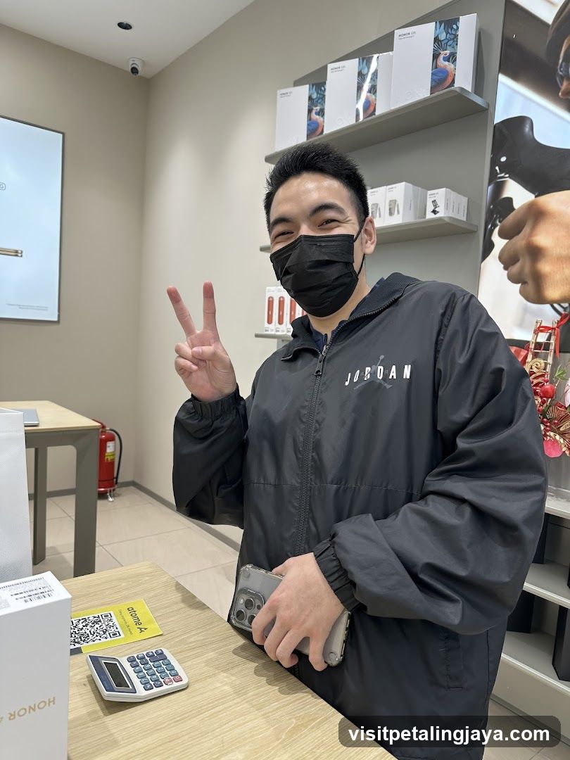 Store Interior with Staff Member