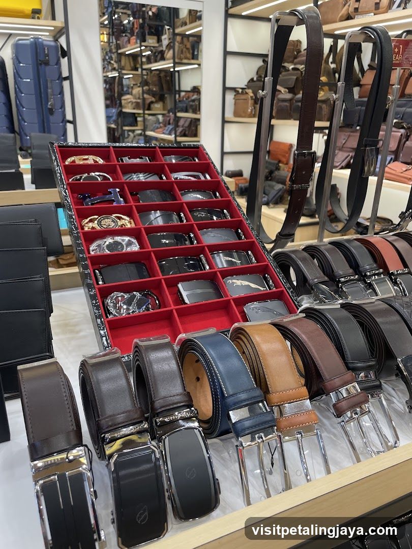 Belt Display in Store