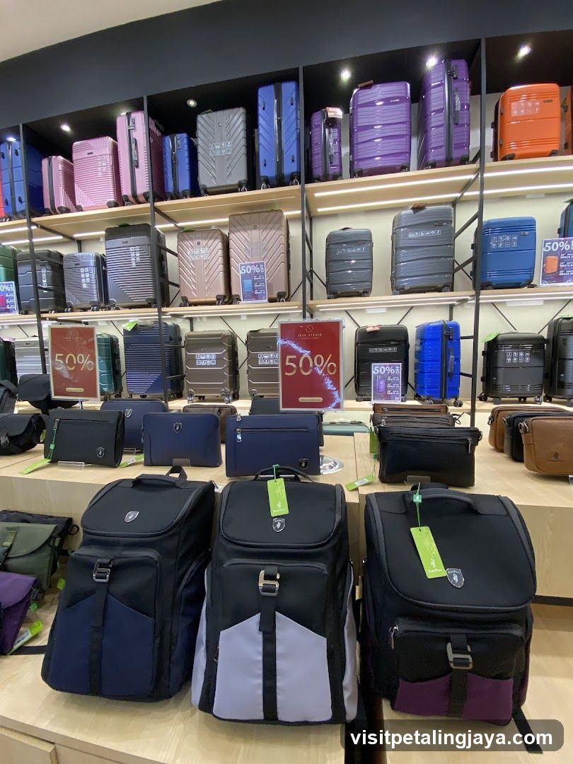 Suitcase and Bag Display Store Interior
