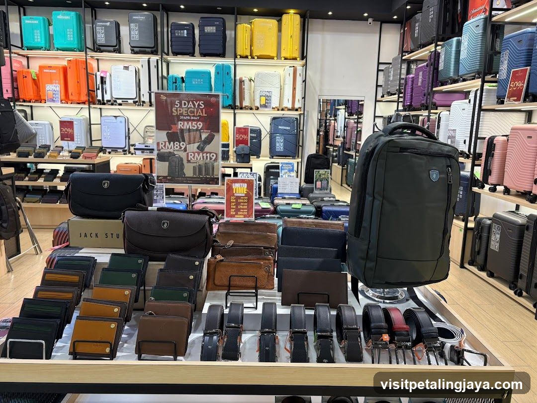 Luggage and Accessories Store Interior