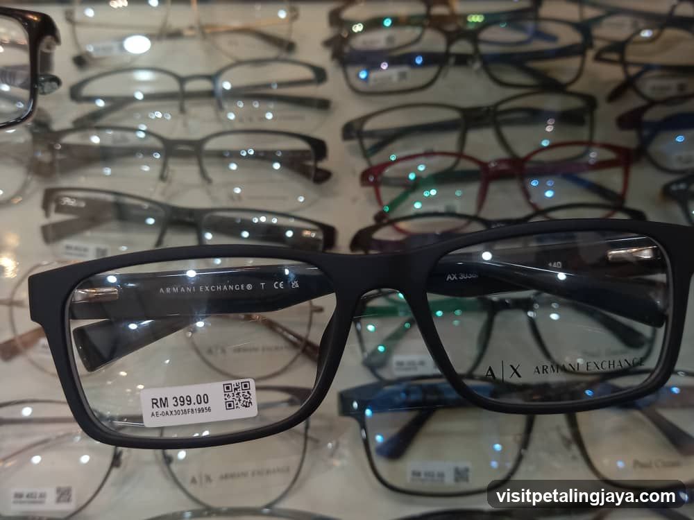 Armani Exchange Eyeglasses Display