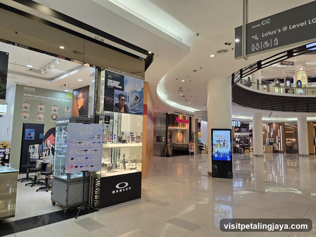 Shopping Mall Interior with Retail Storefronts
