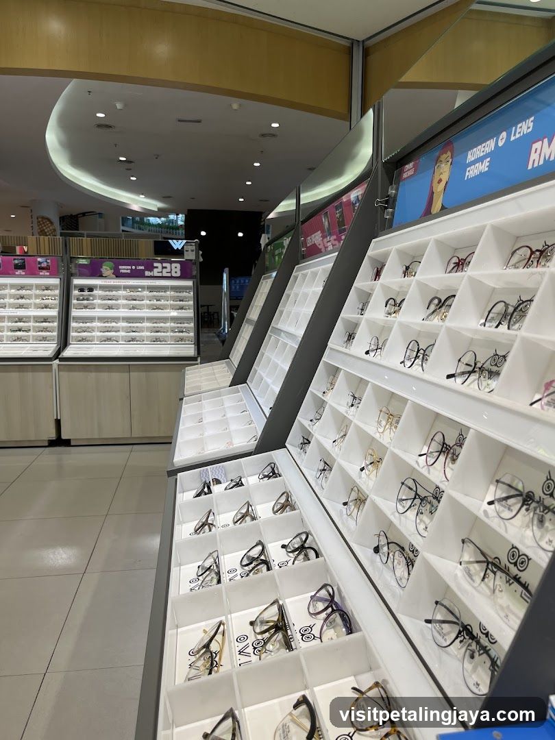 Glasses Display in Mall