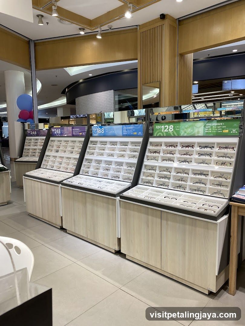 Eyeglass Display in Mall