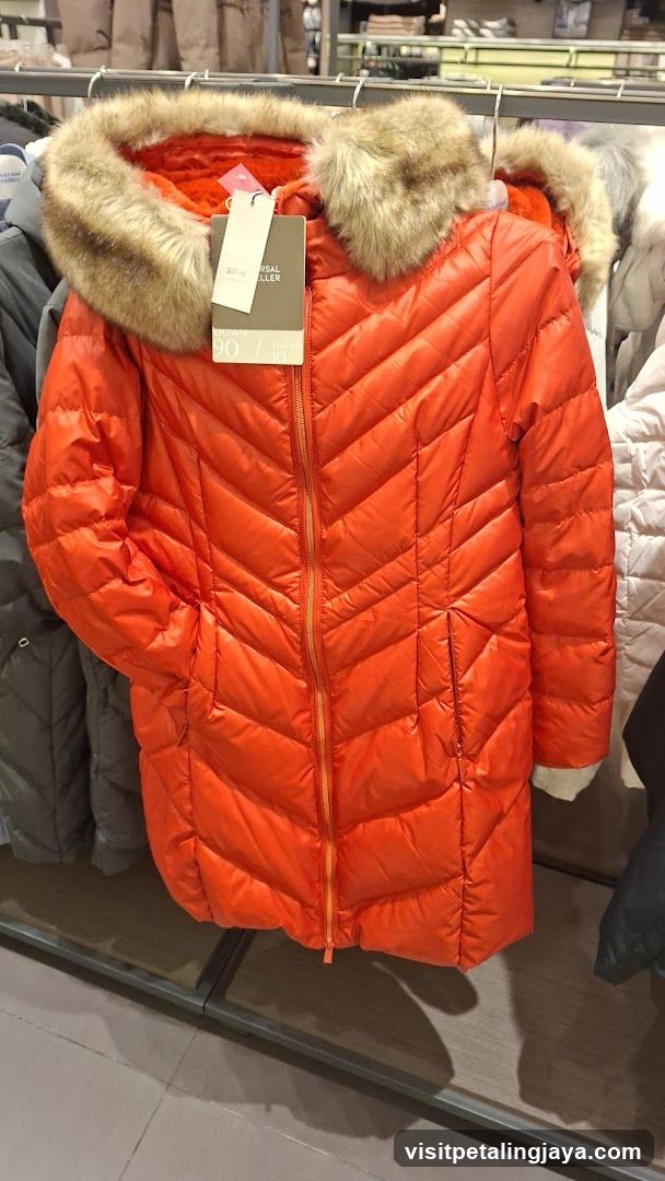 Orange Puffer Jacket Display