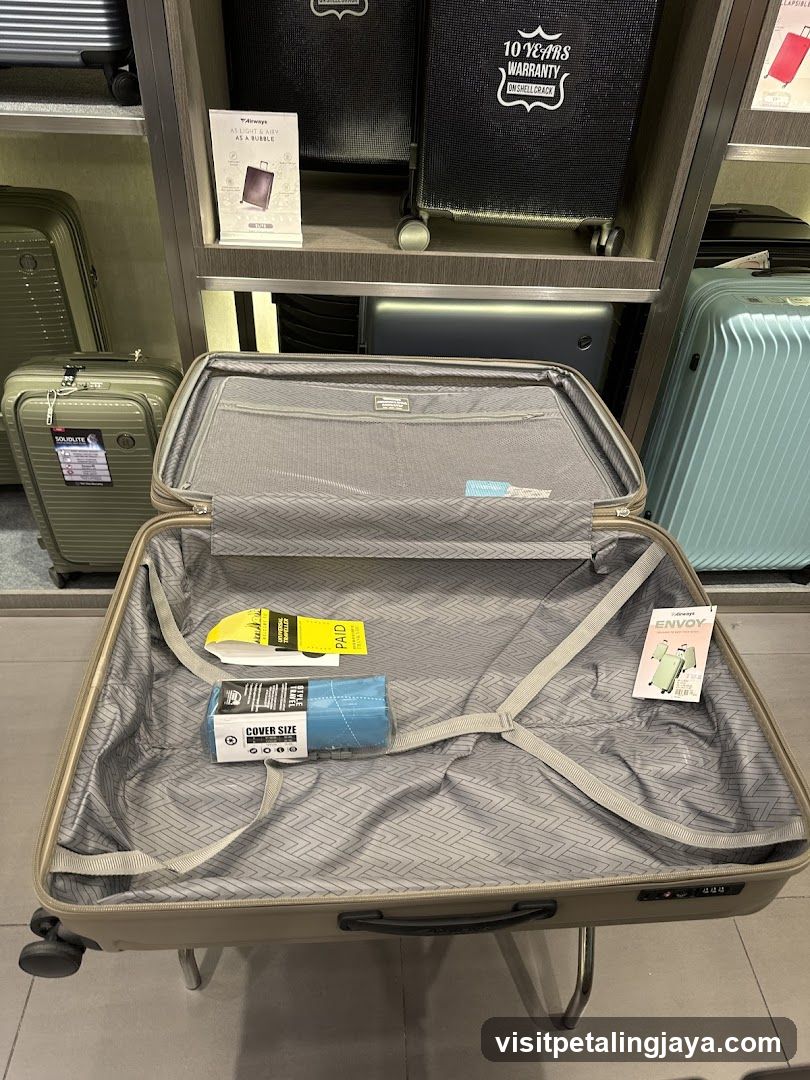 Open Suitcase Display
