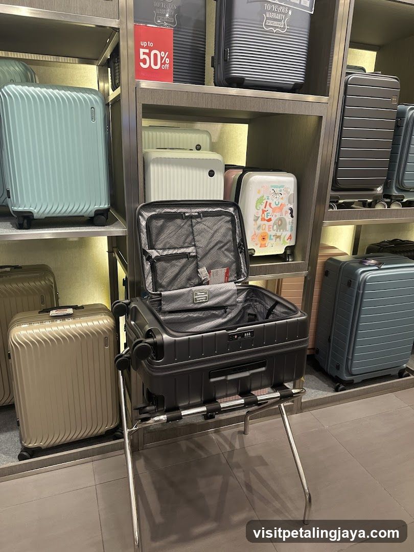 Suitcase Display in Store