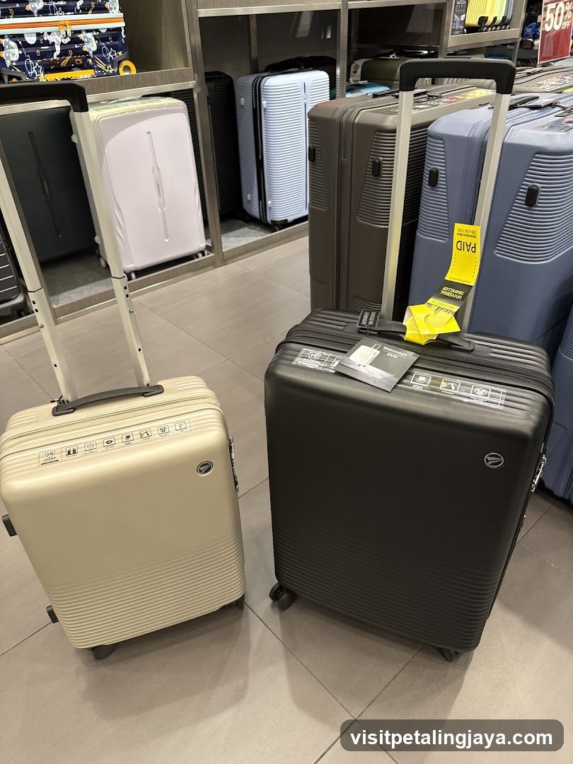 Suitcase Display in Store