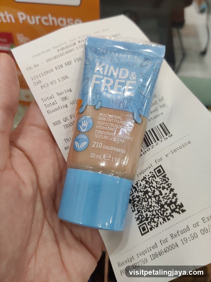 Rimmel Kind & Free Foundation with Receipt