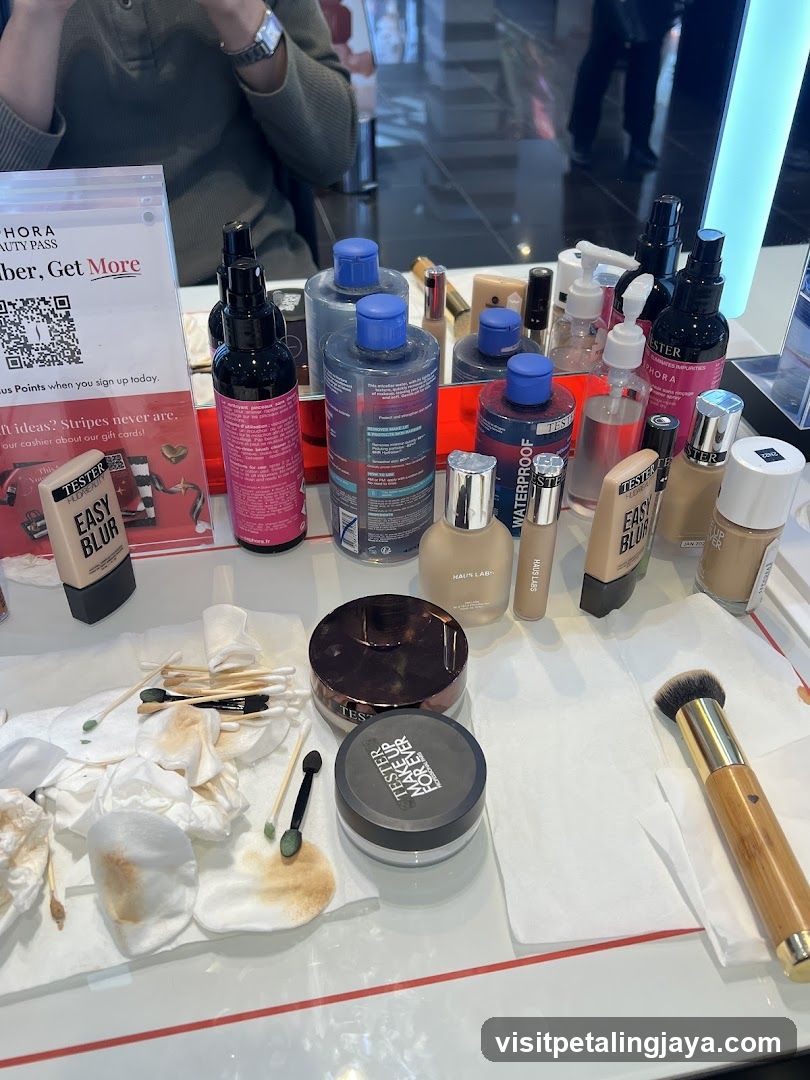 Cosmetics Display Table