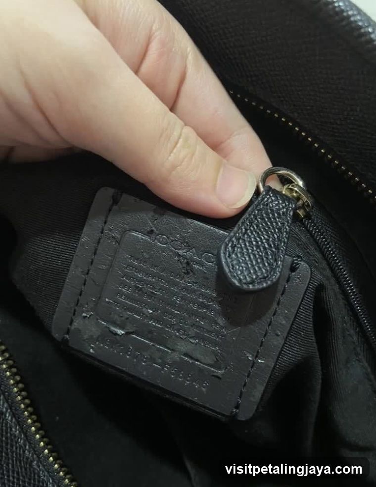 Black Bag Interior Tag