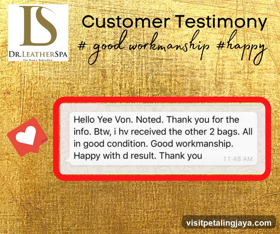 Customer Testimony - Dr. Leather Spa