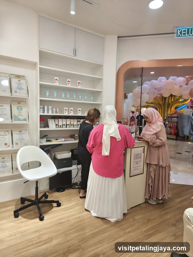 Interior of a beauty or wellness shop