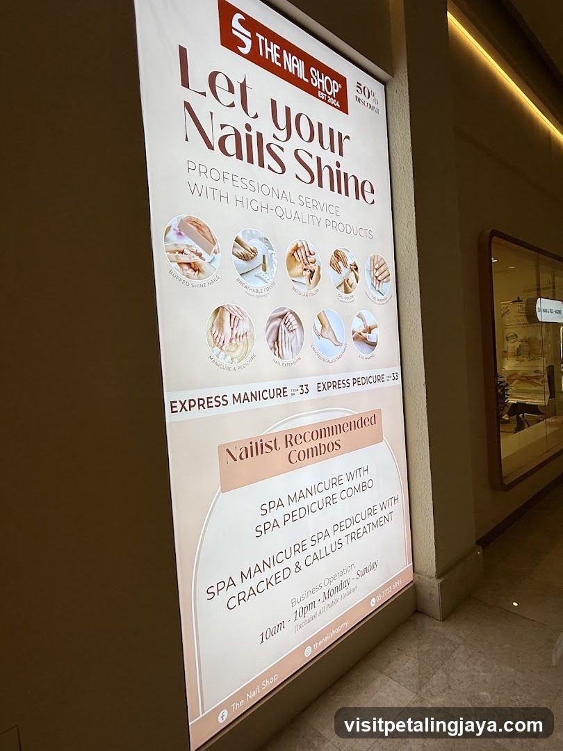 The Nail Shop Advertisement