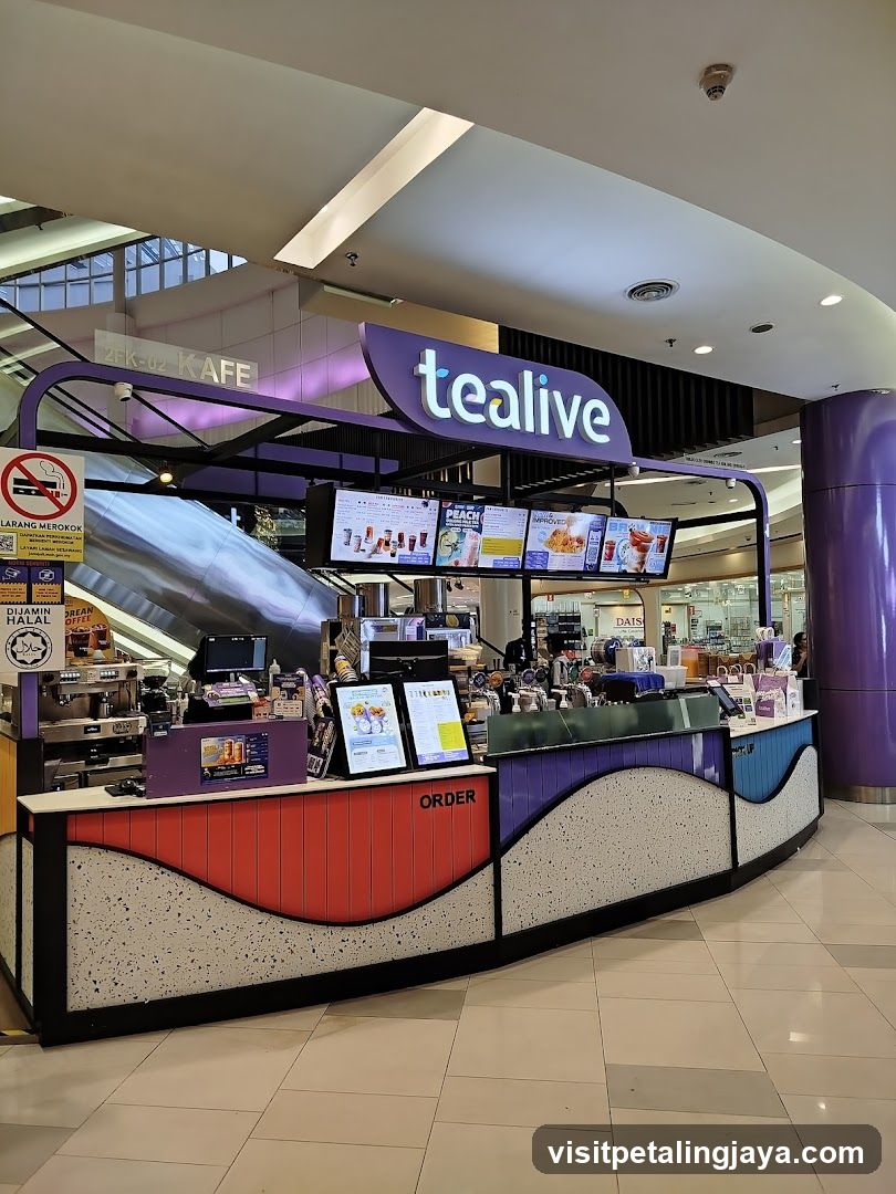 Tealive Kiosk Interior