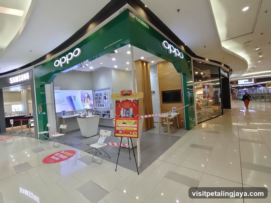 OPPO Store Interior and Exterior View in Mall
