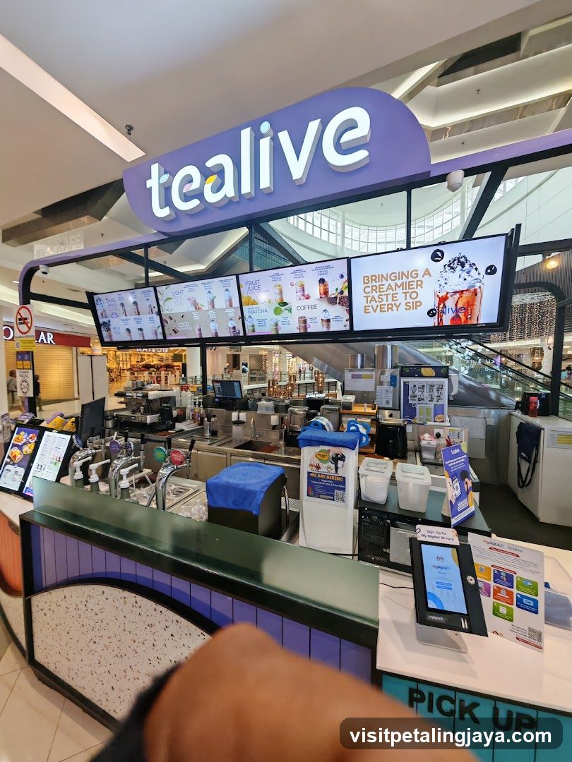 Tealive Store Interior