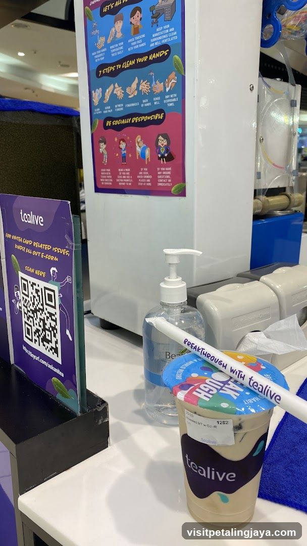 Tealive Counter Display