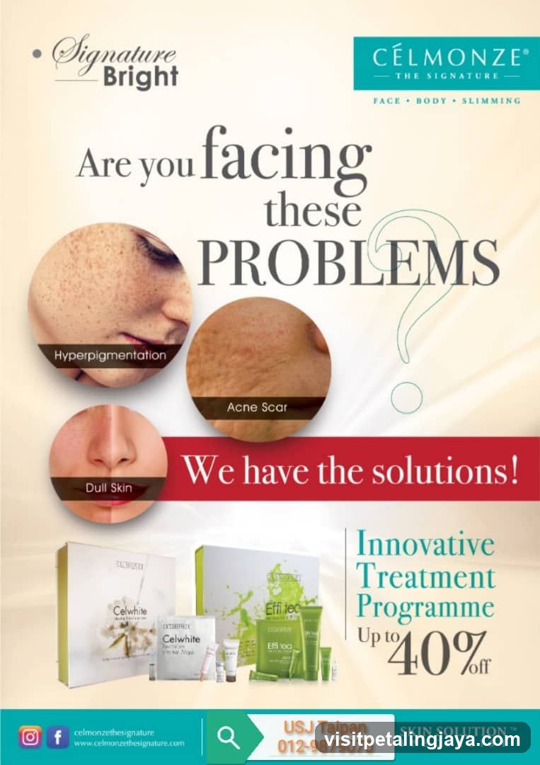 Célmontze Skin Treatment Advertisement