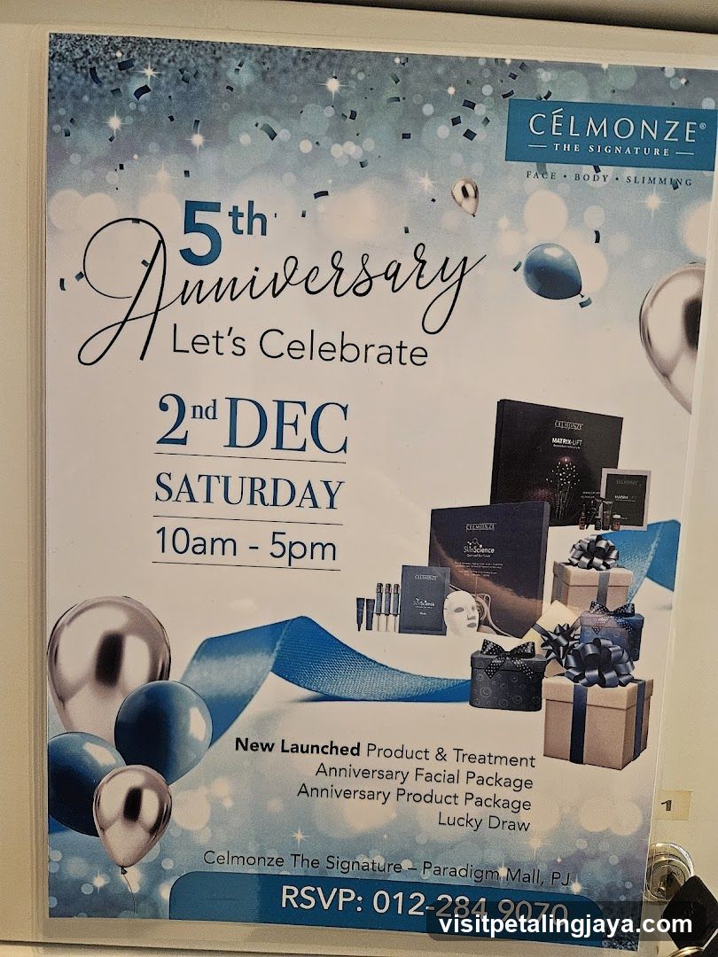 Cé尔蒙ze 5th Anniversary Celebration Flyer