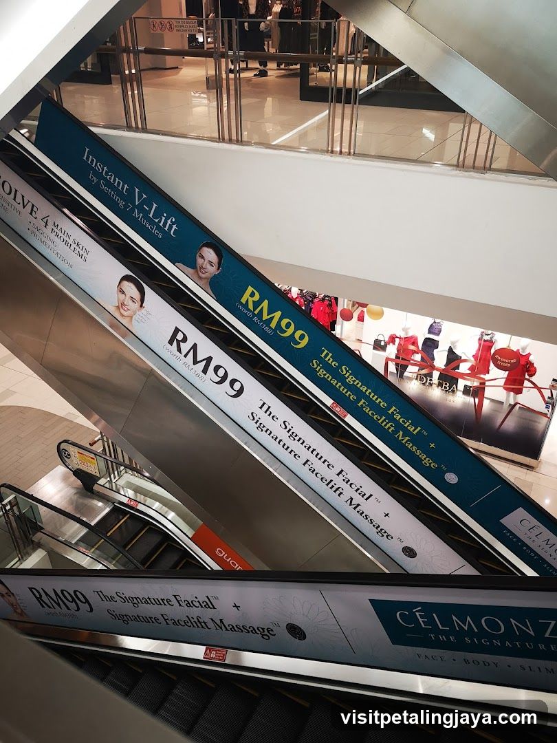 Escalator Advertisements in Shopping Mall