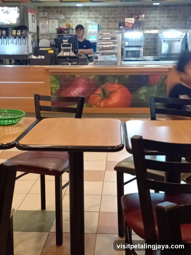 Subway Restaurant Interior
