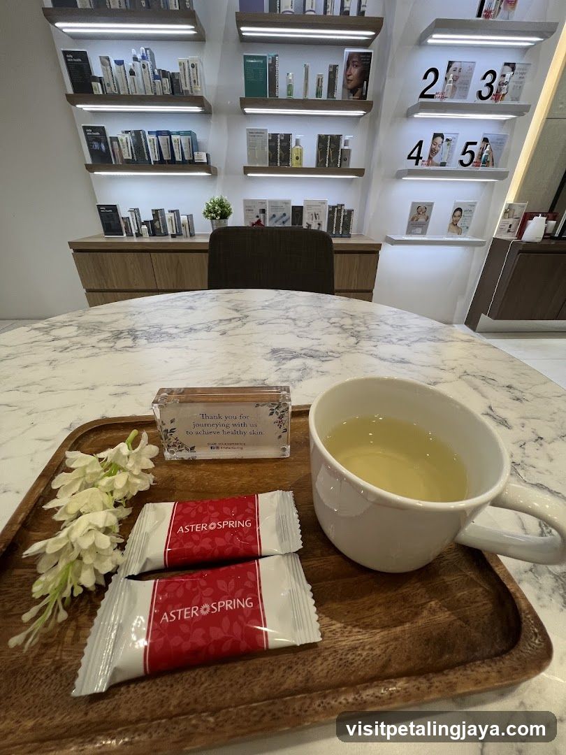 Aster Spring Tea and Product Display