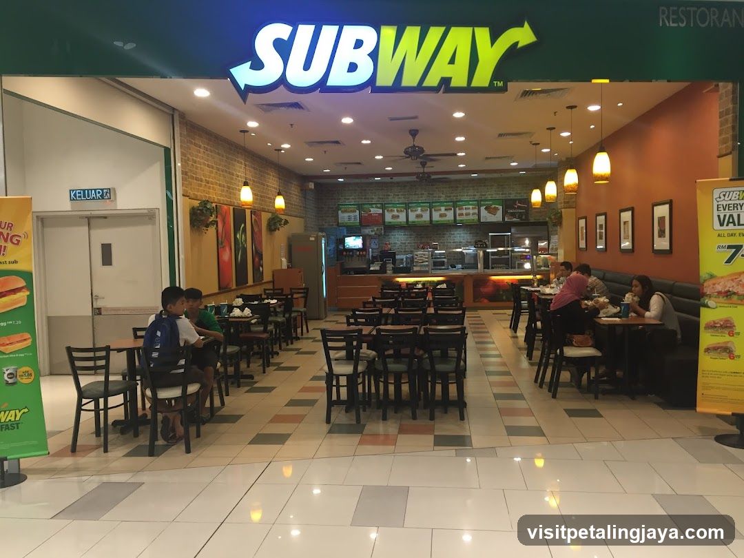 Subway Restaurant Interior