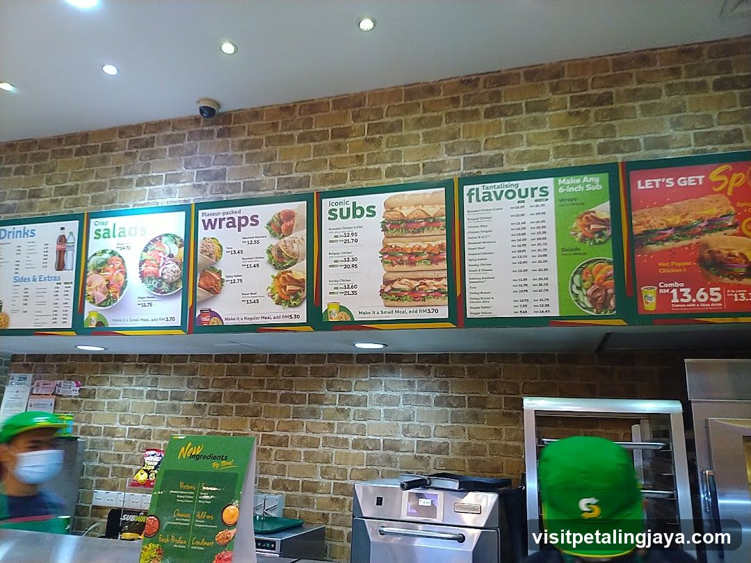 Subway Restaurant Interior