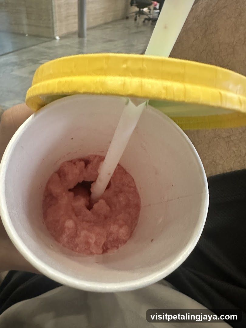 Pink Smoothie in Cup