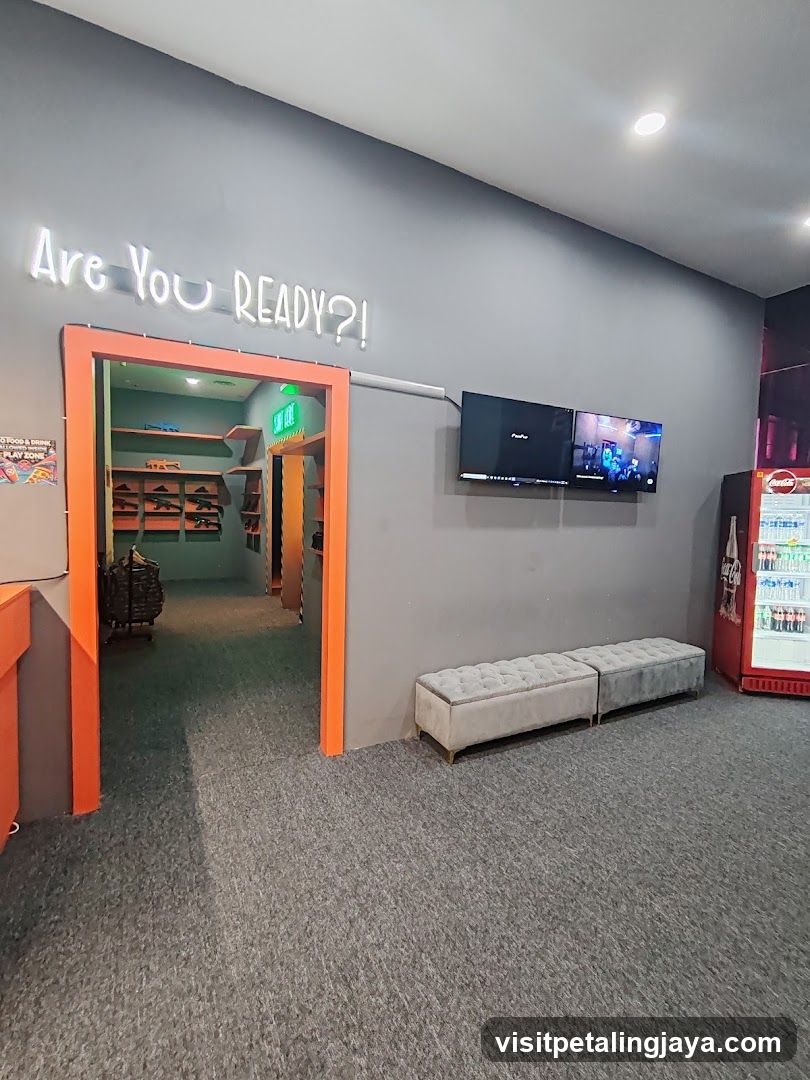 Lobby Area with Neon Signage