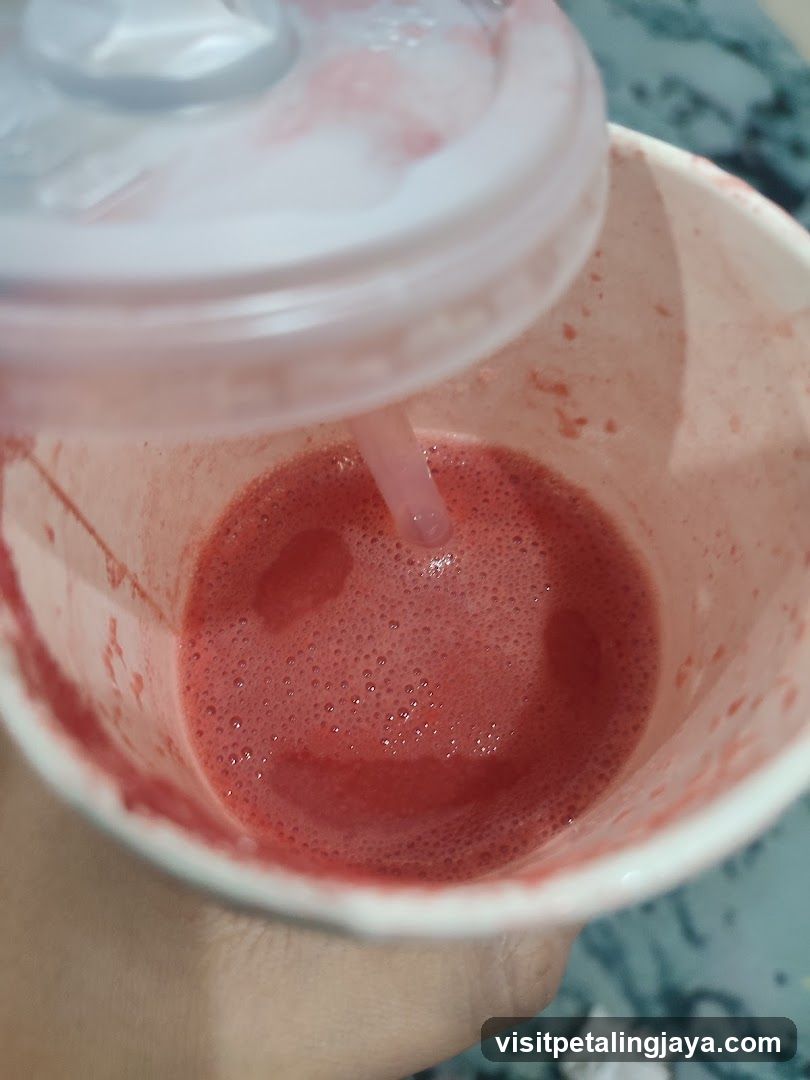 Red Smoothie in Cup