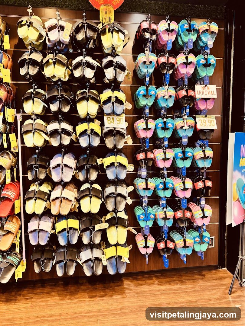 Slippers Display Wall