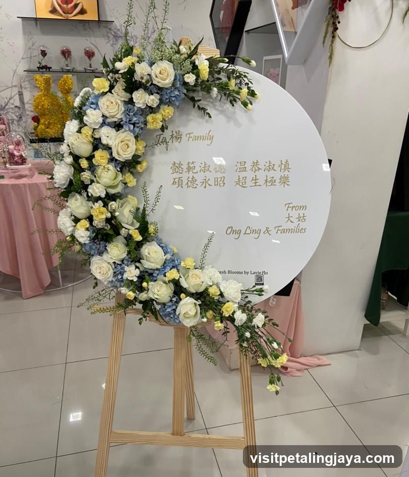 Floral Tribute Card Display