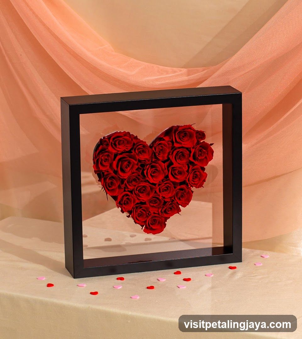 Heart-Shaped Rose Display